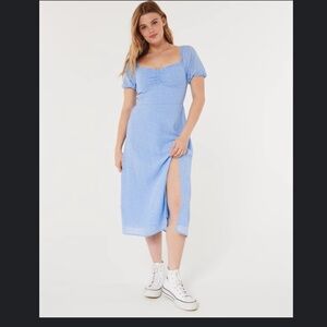 Hollister light blue floral dress